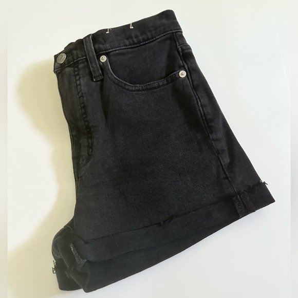 NWT Madewell Black Jean Shorts - Picture 3 of 4